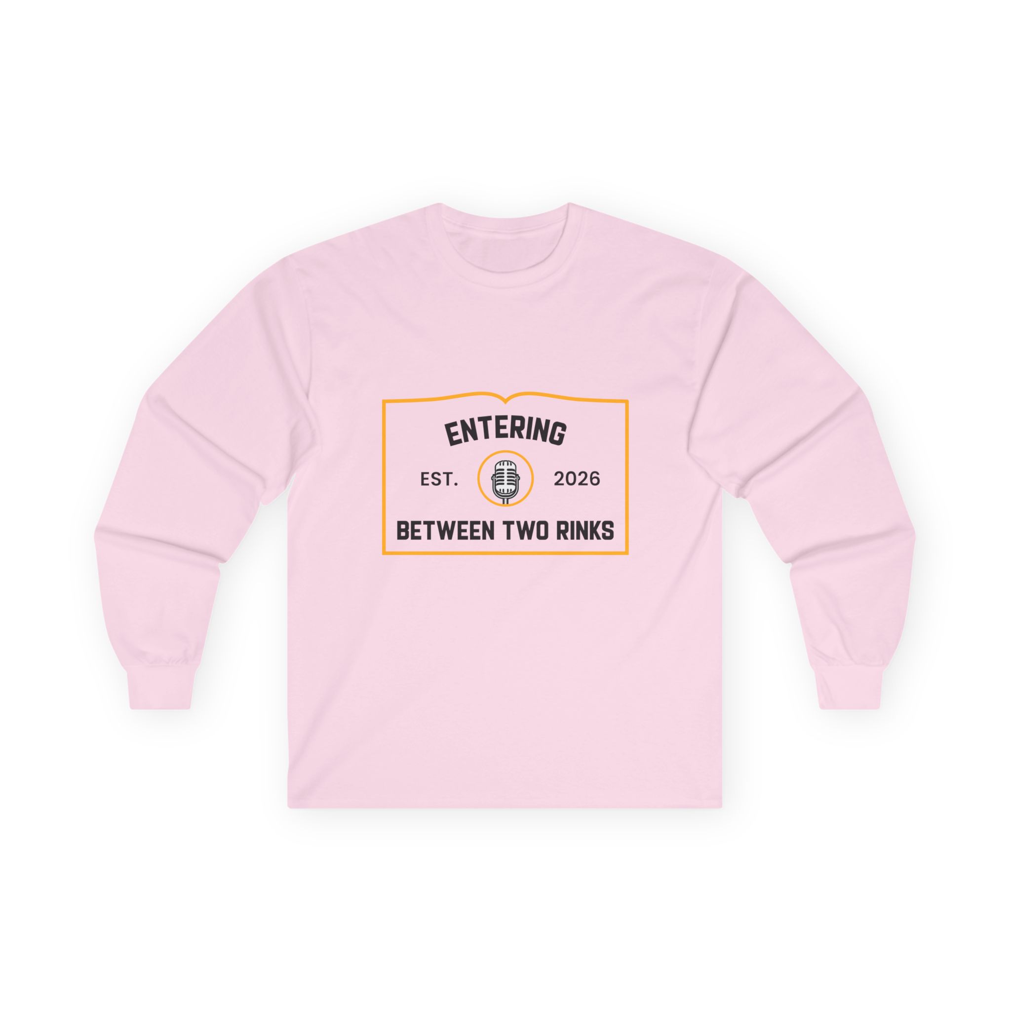 Long Sleeve Tee — "Entering Between Two Rinks" Hockey Graphic - Image 10