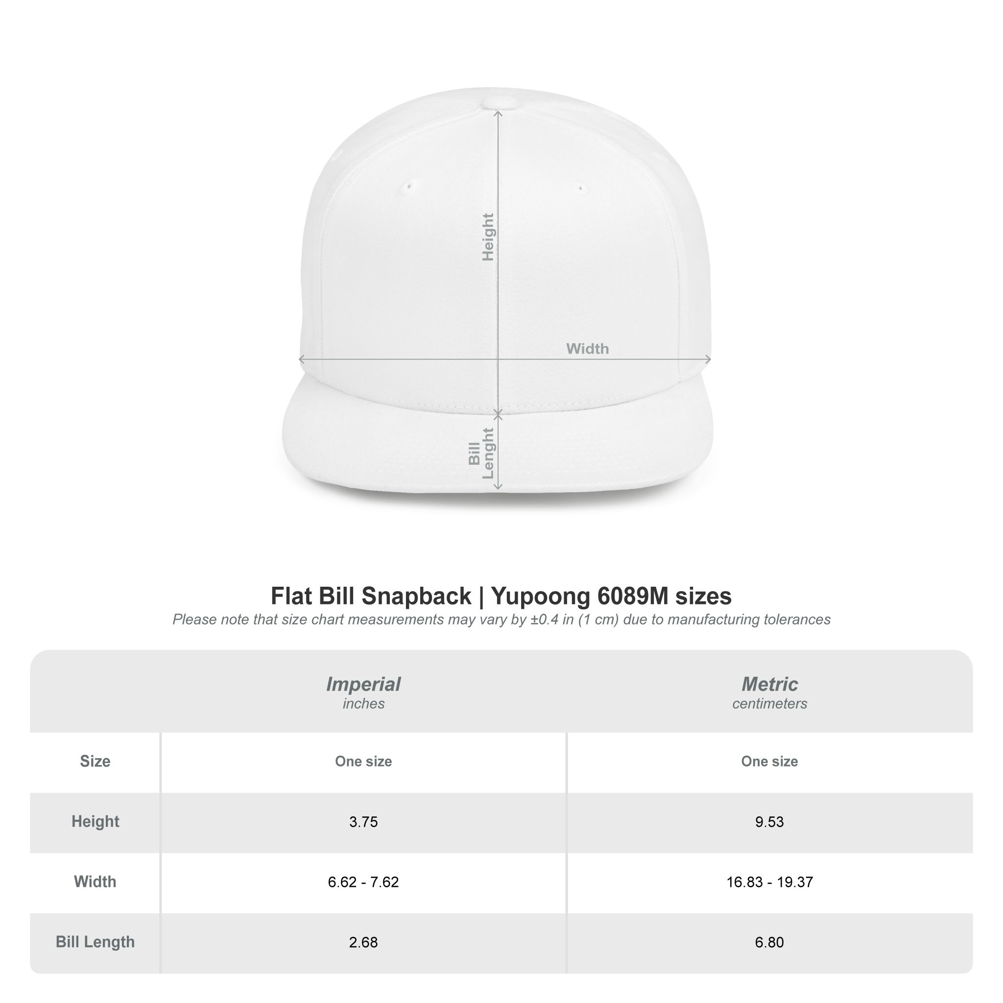 Flat Bill Snapback Hat — “Entering Between Two Rinks” Embroidered Hockey Cap - Image 4
