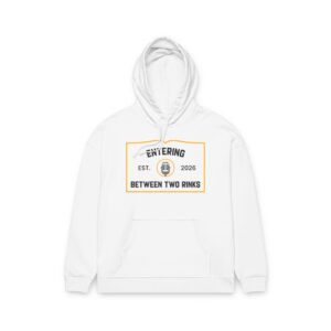 Between Two Rinks Hoodie — Podcast Logo Pullover