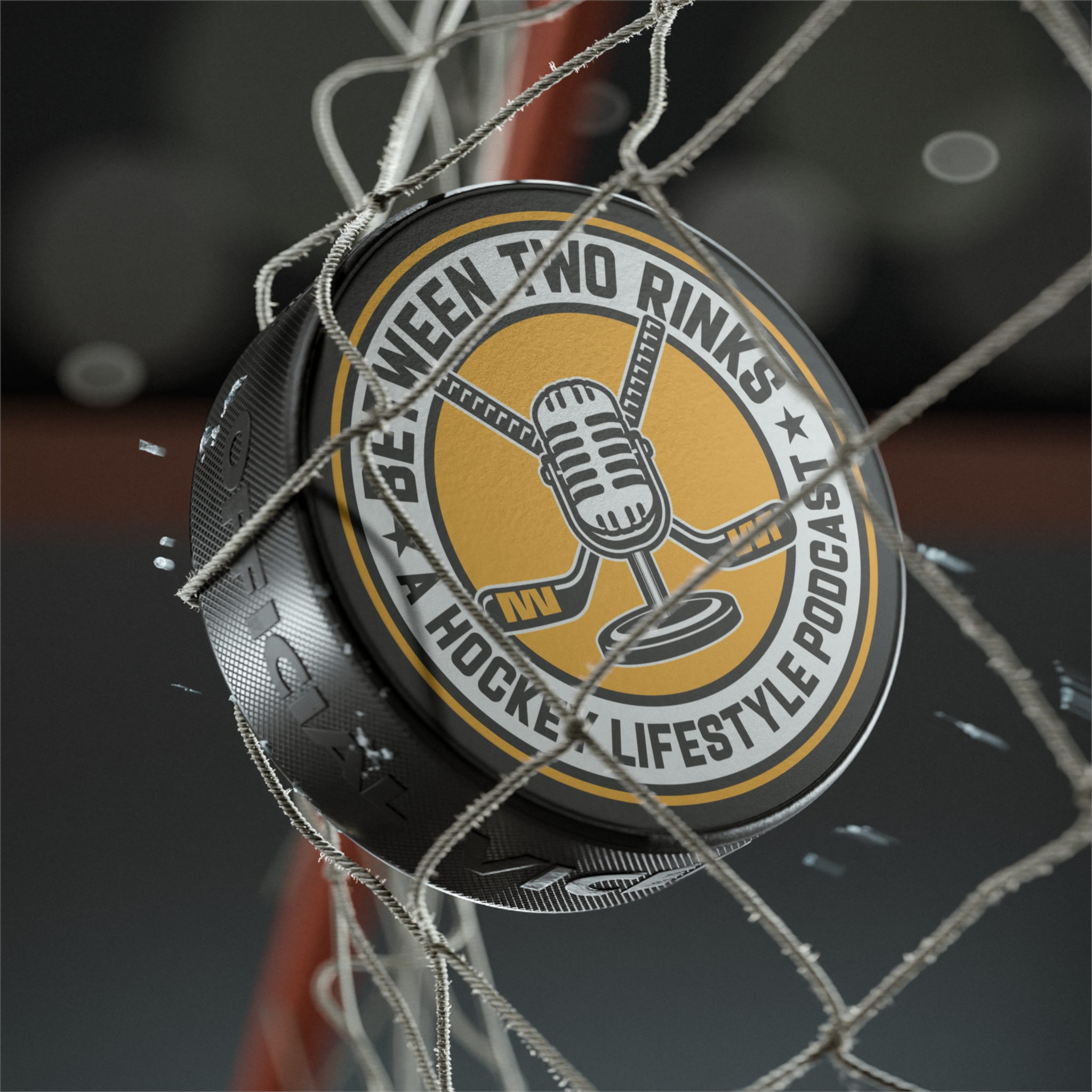 Between Two Rinks Hockey Puck — A Hockey Lifestyle Podcast Logo Puck - Image 3