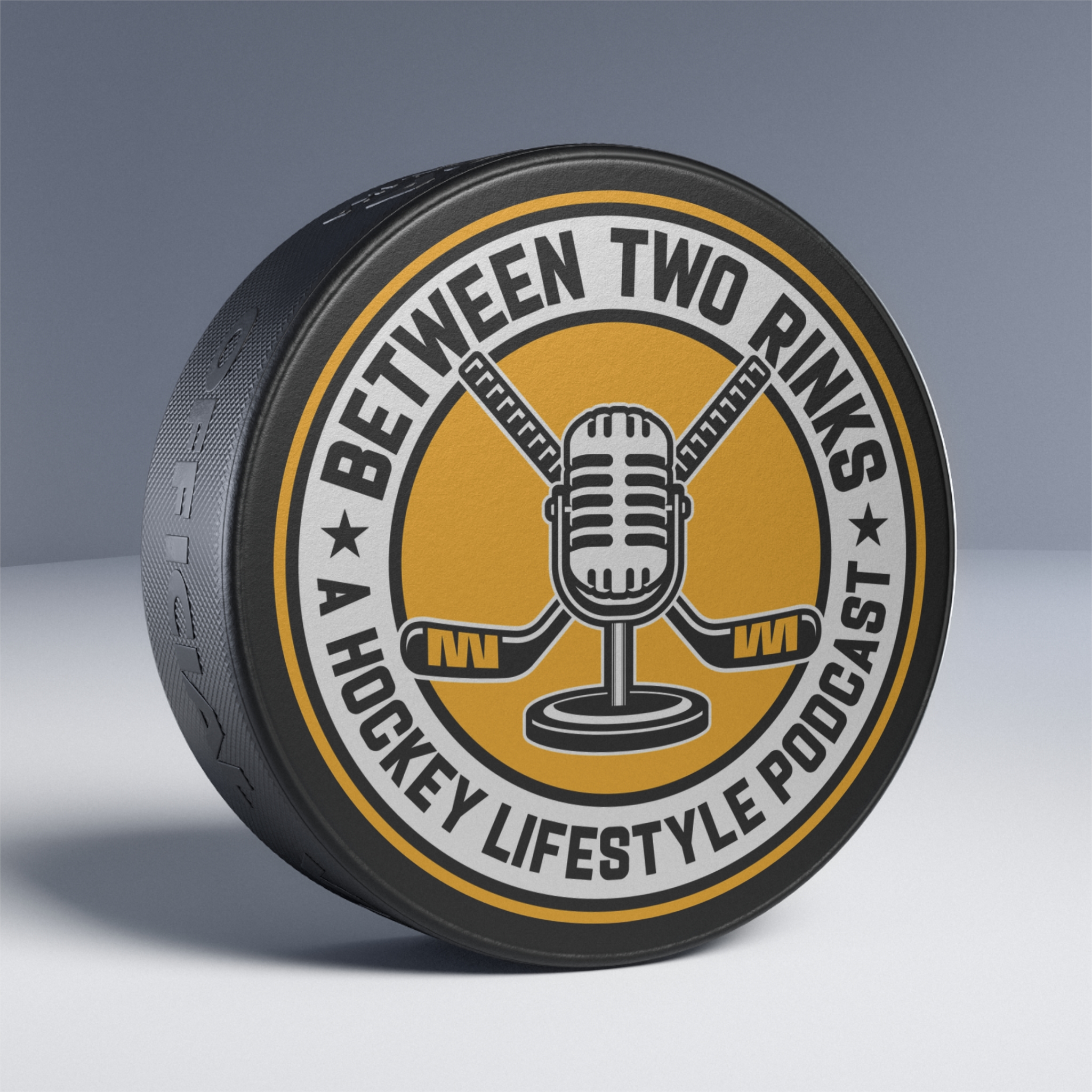 Between Two Rinks Hockey Puck — A Hockey Lifestyle Podcast Logo Puck - Image 4