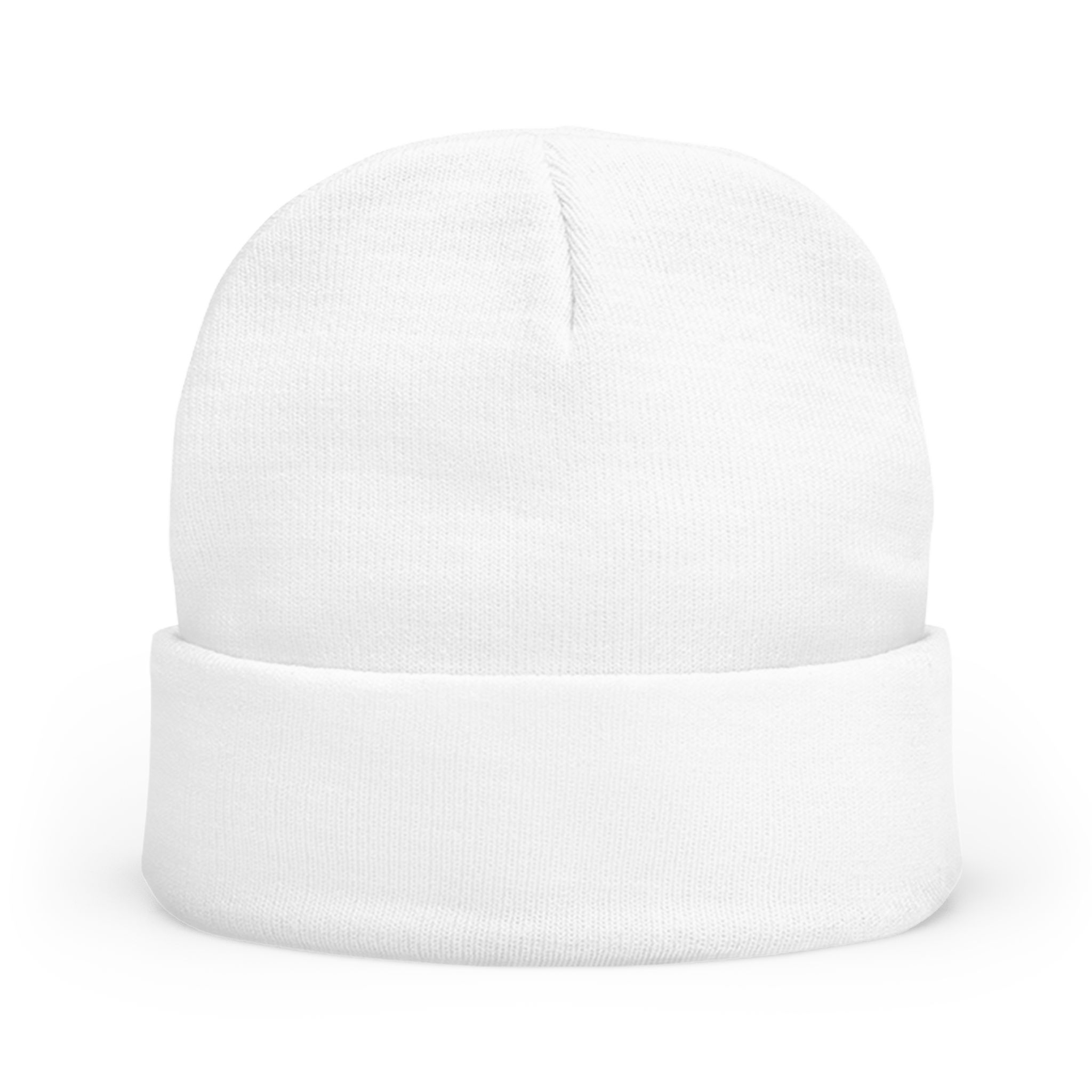 Between Two Rinks Embroidered Knit Beanie — Hockey Fan Winter Hat - Image 2